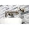 Kingston Brass KS6128DX Two-Handle Wall Mount Bathroom Faucet, Brushed Nickel KS6128DX - alternate 4